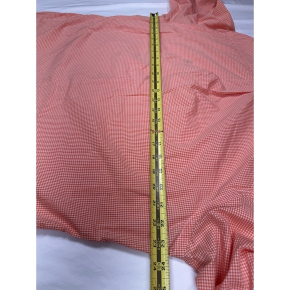 Ralph Lauren Shirt Large Salmon Button Down Lightweight Custom Fit Gingham Check - Picture 6 of 7